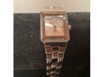 Vintage Silver Tone Anne Klein  Quartz Watch - Needs Battery