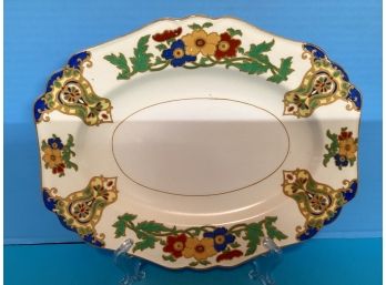 Vintage John Maddock Royal Ivory Minerva Serving Plate 12 Inches In Length )gently Used