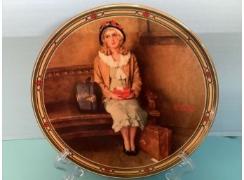 Vintage Edwin Knowles Norman Rockwell - A Young Girl's Dream 1985 - Collector Plate - Bradex