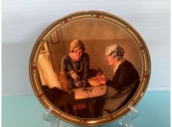 Vintage Edwin Knowles Norman Rockwell - A Family's Full Measure 1985 - Collector Plate - Bradex