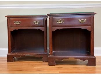 A Pair Of Traditional Cherry Nightstands, Pennsylvania House