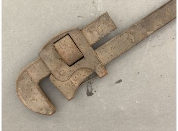 A Large Pipe Wrench
