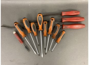 Assorted Matco Screwdrivers & Snap-On Pry Bars