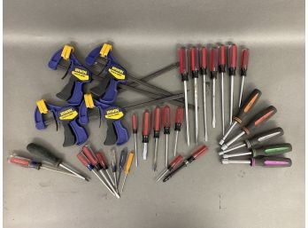 Assorted Socket Drivers & Clamping Tools