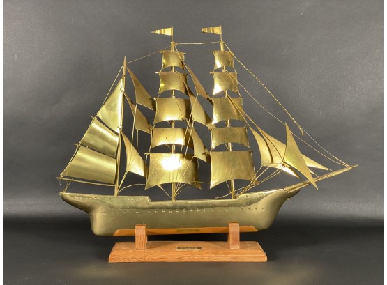 A Vintage Brass Model: The USCG Eagle Tall Ship