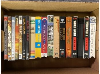 Box Lot: Assorted Movies On DVD & VHS