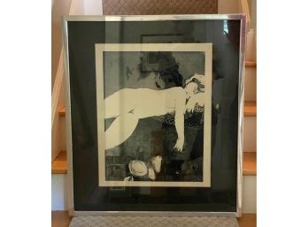 Sunol Alvar, Limited Edition Lithograph, Reclining Nude, Pencil-Signed & Numbered