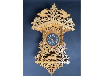 A Beautiful Handcrafted Scroll Saw Clock