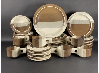 An Absolutely Fabulous Set Of Fabrik Stoneware For Eight, 40 Pieces
