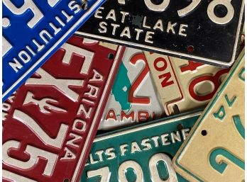 An Awesome Assortment Of Vintage License Plates #3