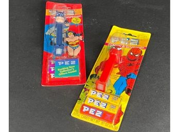 NOS Collectible PEZ Candy Dispensers: Super Heroes
