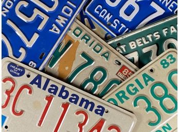 An Awesome Assortment Of Vintage License Plates #2