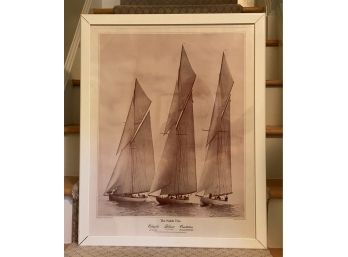 A Framed Nautical Photograph, The Noble Trio