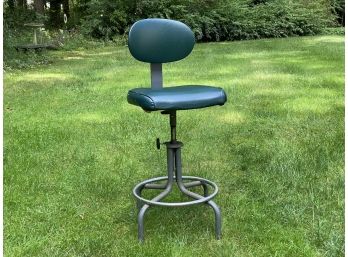 A Great Vintage Industrial Stool