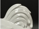 A Fantastic White Ceramic Hen On Nest
