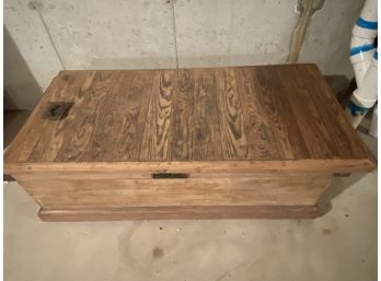 Very Solid Vintage Wood Chest