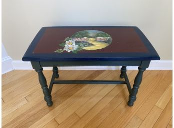 Handpainted Bench Signed