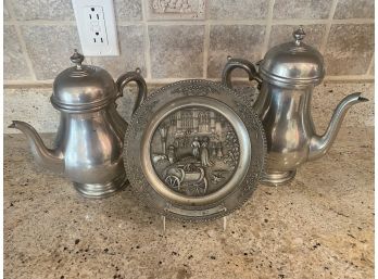 3 Pc. Colonial Pewter By Boardman And More
