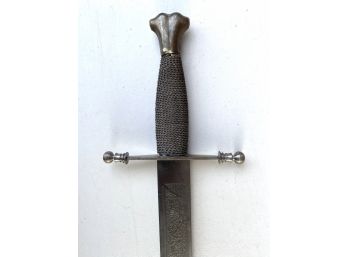 Spanish Sword With Cable Wrapped Grip And Nice Cross Guard