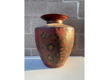 PIER 1 Imports - Nicely Painted Metal Large Urn Shaped Vase
