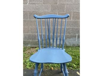 Blue Spindleback Windsor Chair
