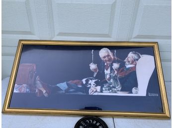 Large Norman Rockwell Plate Signed Print