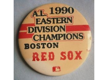 1990 Boston Red Sox Pinback Button