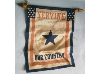 'OUR COUNTRY' WWII Patriotic Banner