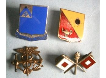 (4) Pieces Of Military Insignia
