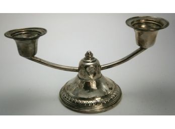 Sterling Silver Double Candle Holder