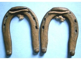 Pair Of 'LUCKY' Horseshoes