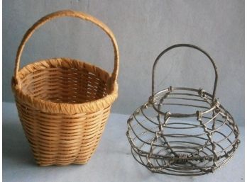 Pair Of Miniature Baskets