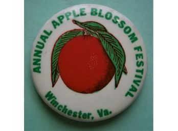 'Annual Apple Blossom Festival - Winchester, Va.' Pinback Button