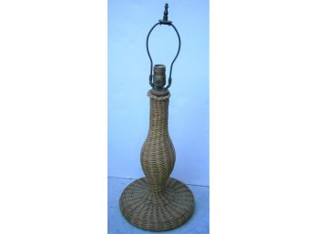Antique Wicker Lamp Base