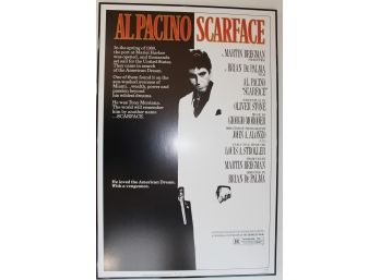 Framed Original Theatrical Scarface Poster