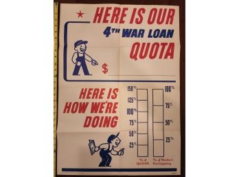 1943 Original War Bonds Poster