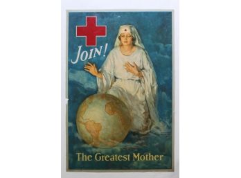 1930 Red Cross Greatest Mother Poster By Lawrence Wilbur