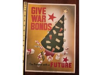 A1943 Christmas War Bonds Poster