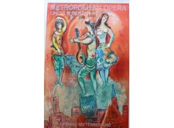 Marc Chagall 1966 Original Metropolitan Opera Poster