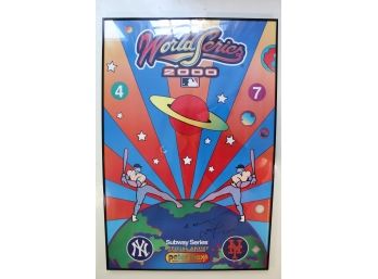 Hand Signed Peter Max Subway Series Poster