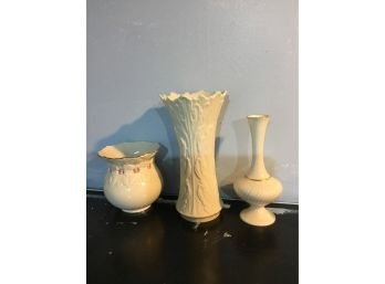 Pair Of Lenox Flower Vases And Caitlin Cache Pot