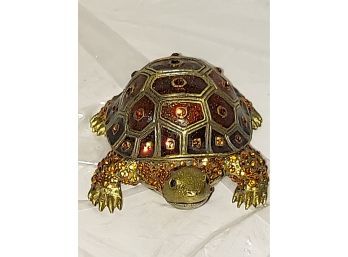 Rhinestone Encrusted Turtle