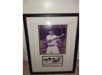 Cooperstown Collection Lou Gehrig Yankee Of The Century Framed Photo