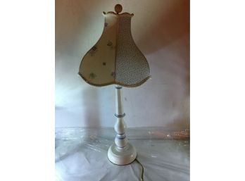 A Vintage Turned Wood Stick Lamp