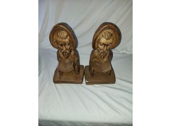 Religious Wooden Book Ends