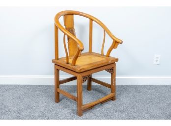 Chinese Qing Dynasty Elmwood Chair