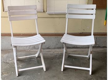 Triconfort French C.1960's Folding Chairs, A Pair