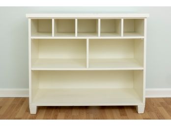 White Cubby And Shelf Cabinet