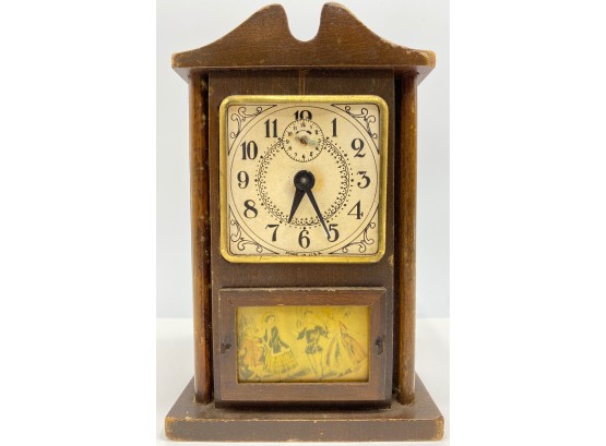 Vintage The Burroughs Company Georgian Wind Up Clock  No. 48A