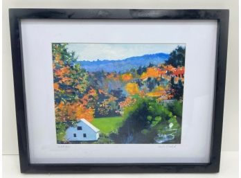Paula Gottlieb Original Landscape Painting, 'Bullit Farm,' Signed, Western Massachusetts